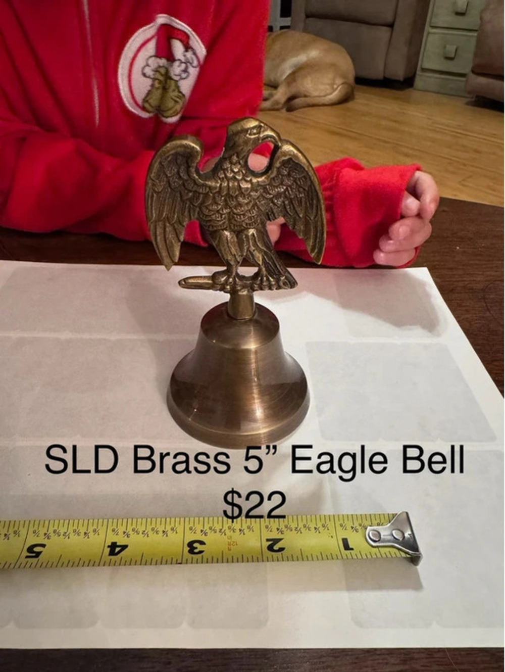 Solid Brass Eagle Bell